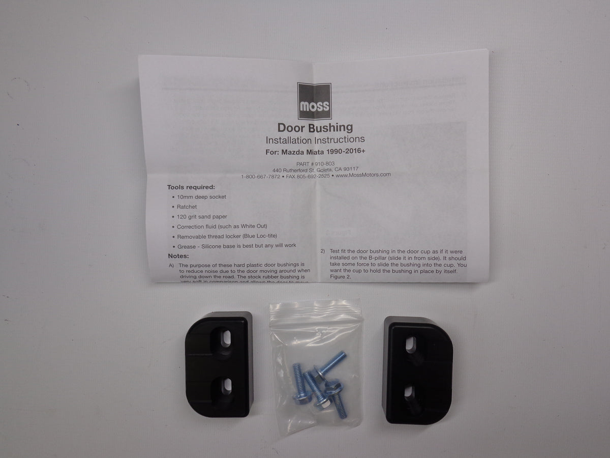 Door Jamb Bushings Delrin Cobalt Aftermarket New 19902005 NA and NB M