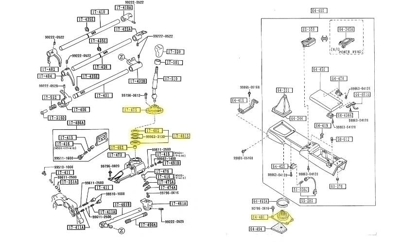 Shifter Rebuild Kit 5 Speed Manual Transmission Factory New 1990-1993 NA Mazda Miata