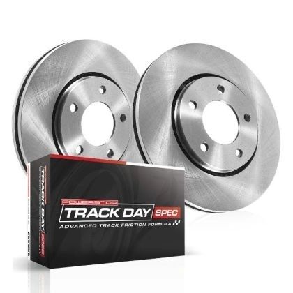 Brake Rotors and Pads Front Set PowerStop Track Day Aftermarket New 1994-2002 NA and NB Mazda Miata