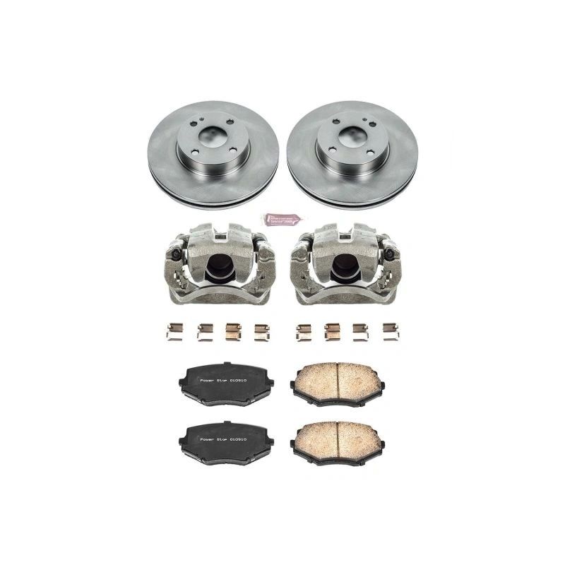 Brake Rotors, Calipers, and Pads Front Set PowerStop OE Replacement New 1994-2002 NA and NB Mazda Miata
