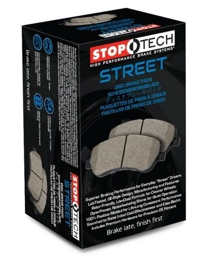 Brake Rotors and Pads Rear Set Slotted and Drilled Stoptech Street Touring Aftermarket New 1994-2002 NA and NB Mazda Miata