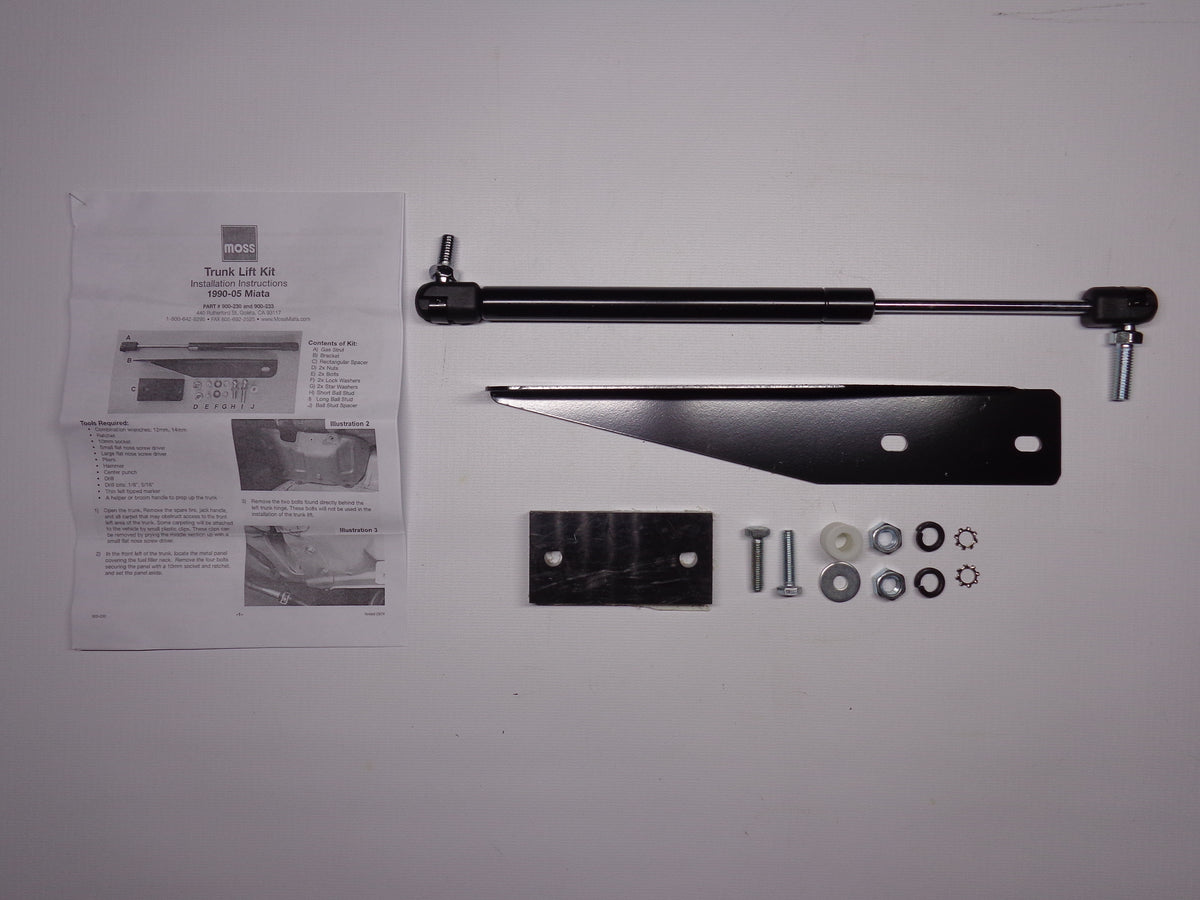 Trunk Lid Lift Kit Cobalt Aftermarket New 19902005 NA and NB Mazda Mi Mikes Miata Parts