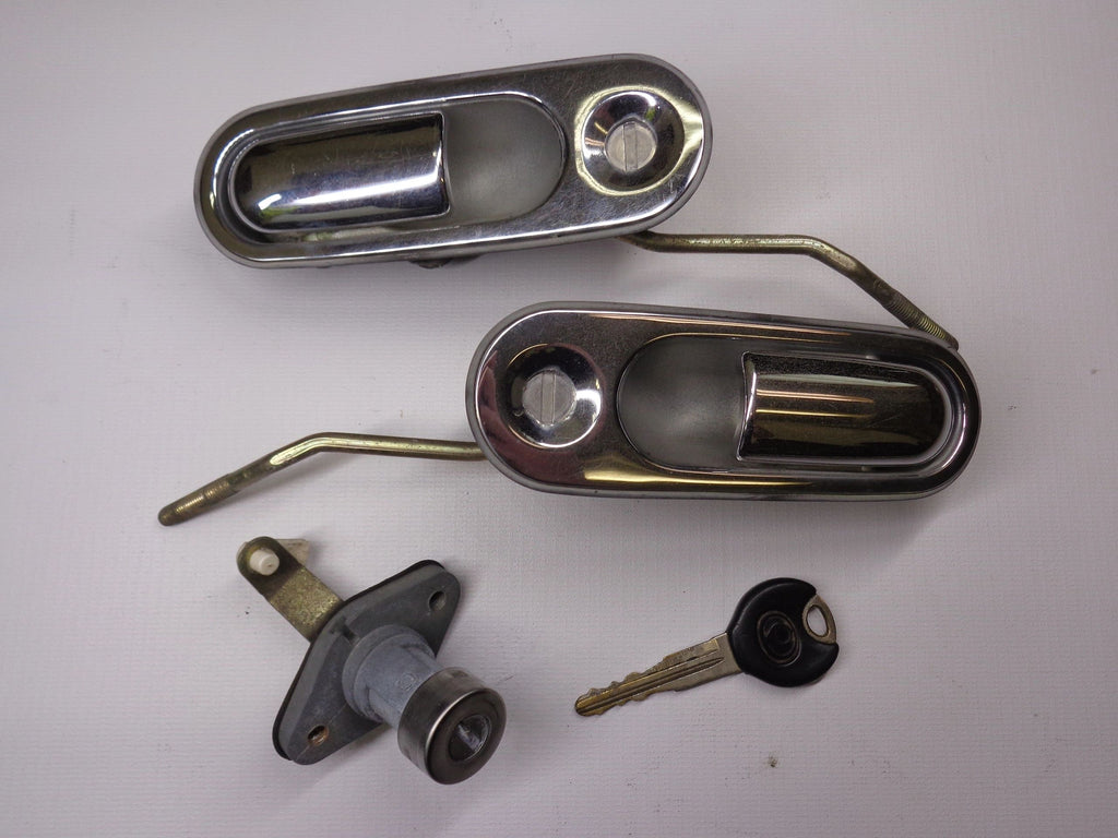 Exterior Door Handles Pair and Trunk Lock with Matching Key Factory Used 1990-1997 NA Mazda Miata