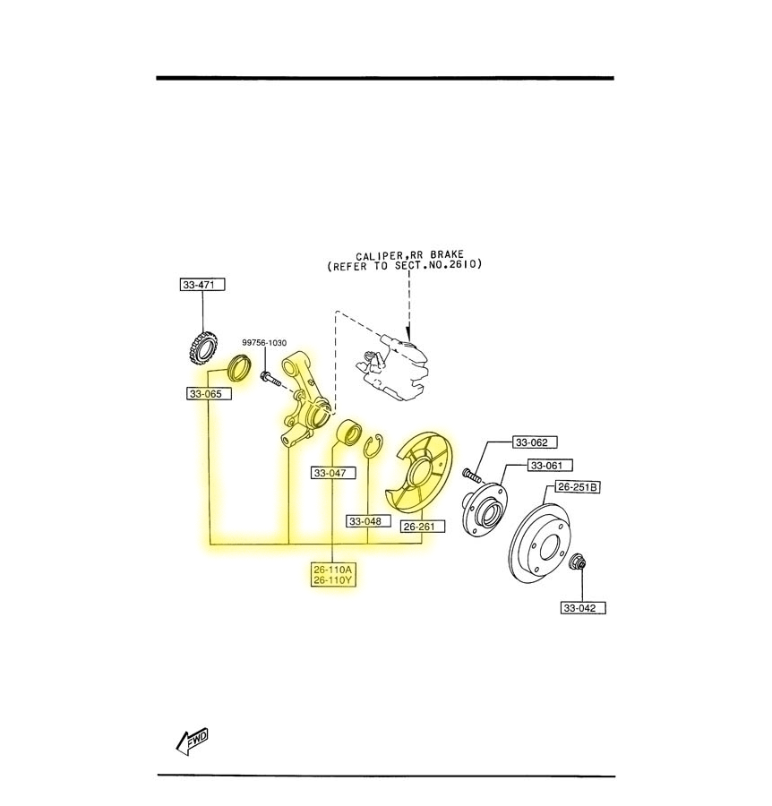 Spindles Rear Factory New 1990-1993 NA Mazda Miata – Mikes Miata Parts