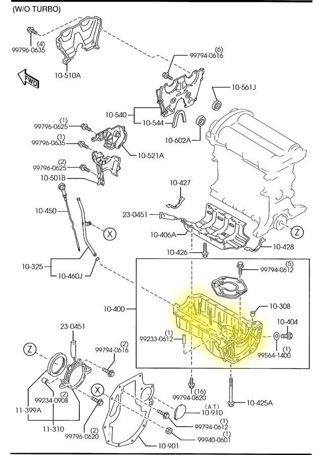 Oil Pan 1.8 Liter Engine Factory New 2001-2005 NB Mazda Miata