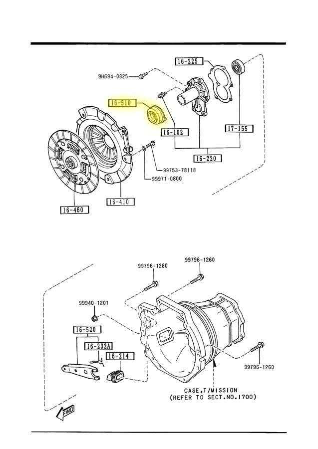 Clutch Release Bearing Factory New 1990-2005 NA and NB Mazda Miata