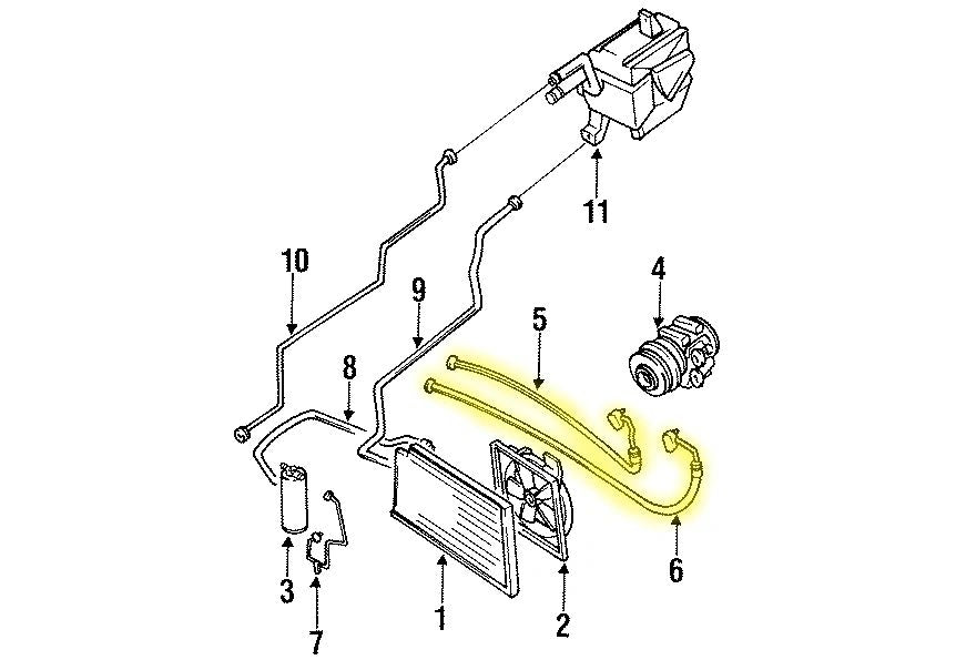 Air Conditioning Hoses Pair Factory Used 1990-1993 NA Mazda Miata