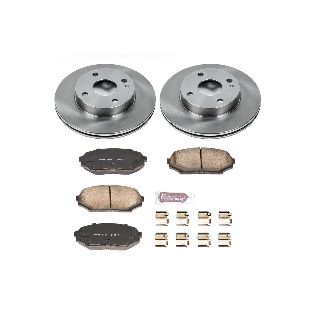 Brake Rotors and Pads Front Set PowerStop OE Replacement New 1990-1993 NA Mazda Miata