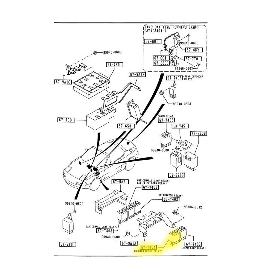 Relay HD22 Factory Used 1990-1997 NA Mazda Miata