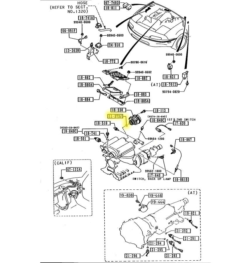 Camshaft Position Sensor O Ring Factory New 1990-1997 NA Mazda Miata