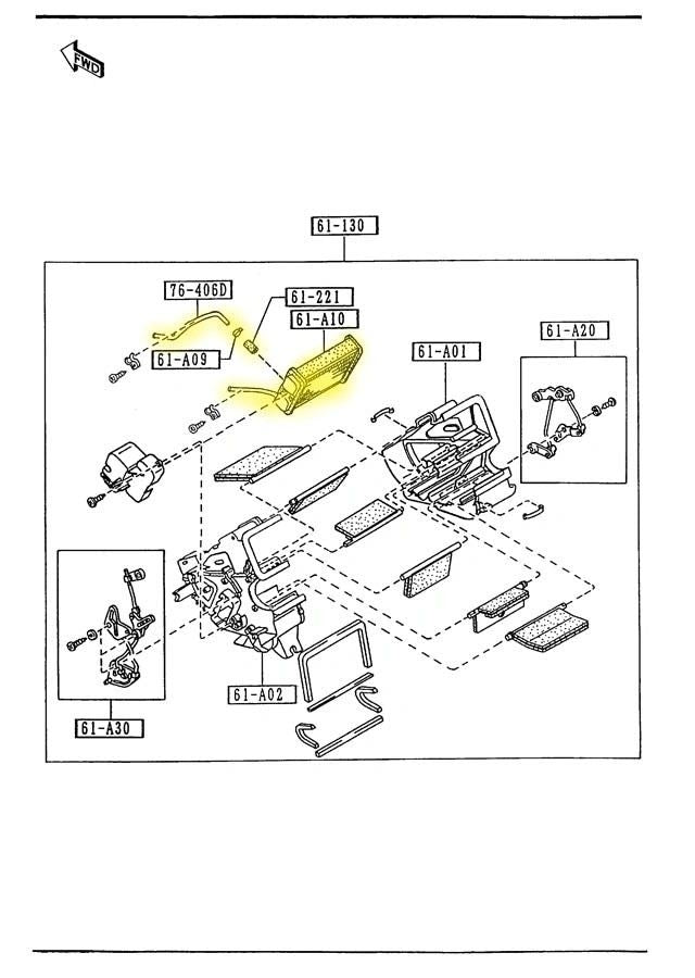 Heater Core Factory Used 1990-1997 NA Mazda Miata