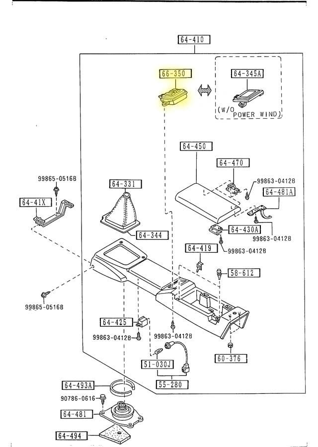 Power Window Switch Factory New1990-1997 NA Mazda Miata