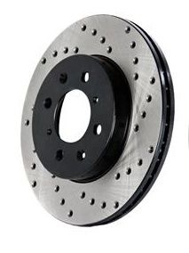 Brake Rotors and Pads Complete Set Slotted and Drilled Stoptech Street Touring Aftermarket New 1990-1993 NA Mazda Miata