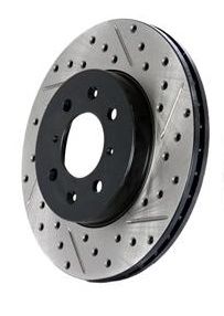 Brake Rotors and Pads Front Set Slotted and Drilled Stoptech Street Touring Aftermarket New 1990-1993 NA Mazda Miata