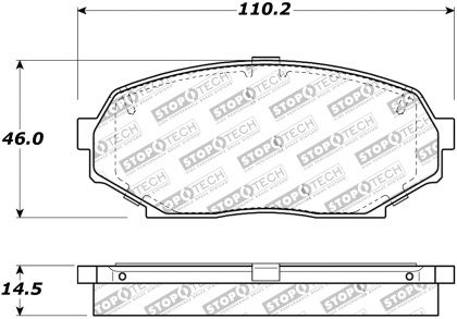 Brake Pads Front StopTech Street Touring Aftermarket New 1990-1993 NA Mazda Miata