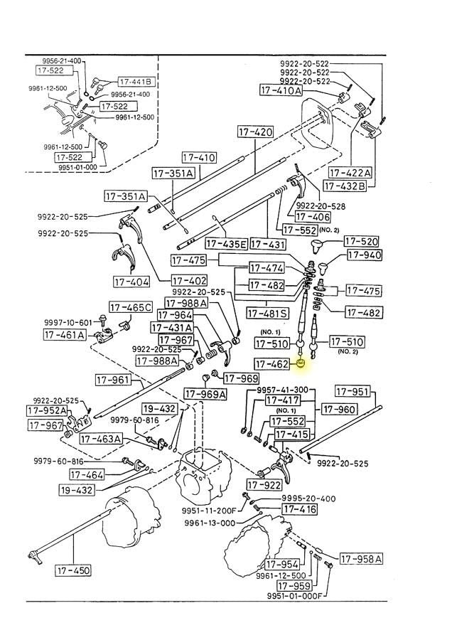 Bushing Shifter End Pivot 5 Speed Transmission Factory New 1990-2005 NA and NB Mazda Miata