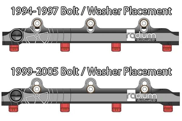 Fuel Rail Radium Engineering Aftermarket New 1994-2005 NA and NB Mazda Miata