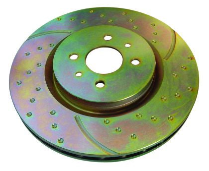 Brake Rotors Rear Set EBC Slotted and Drilled Aftermarket New 1994-2002 NA and NB Mazda Miata