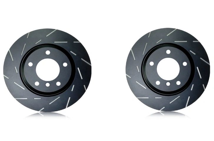 Brake Rotors and Pads Front Set EBC Slotted and Yellowstuff Aftermarket New 1990-1993 NA Mazda Miata